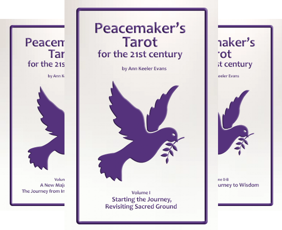 Peacemaker's Tarot v1, v2A, v2B covers